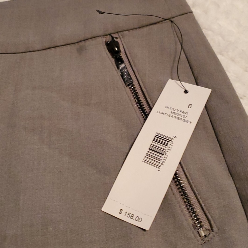 Gray new,accented, zipper pants